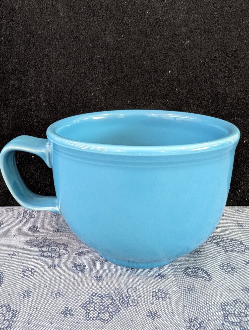 Vintage Turquoise Homer Laughlin USA Fiesta Jumbo Mug